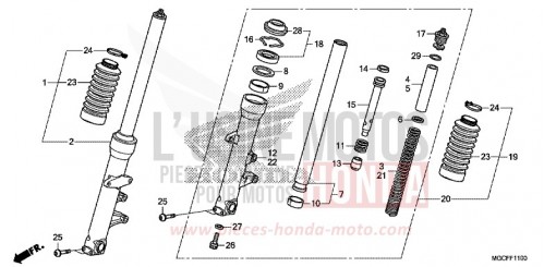 FORCELLA ANTERIORE (CB1100CA/TAD) CB1100CAK di 2019